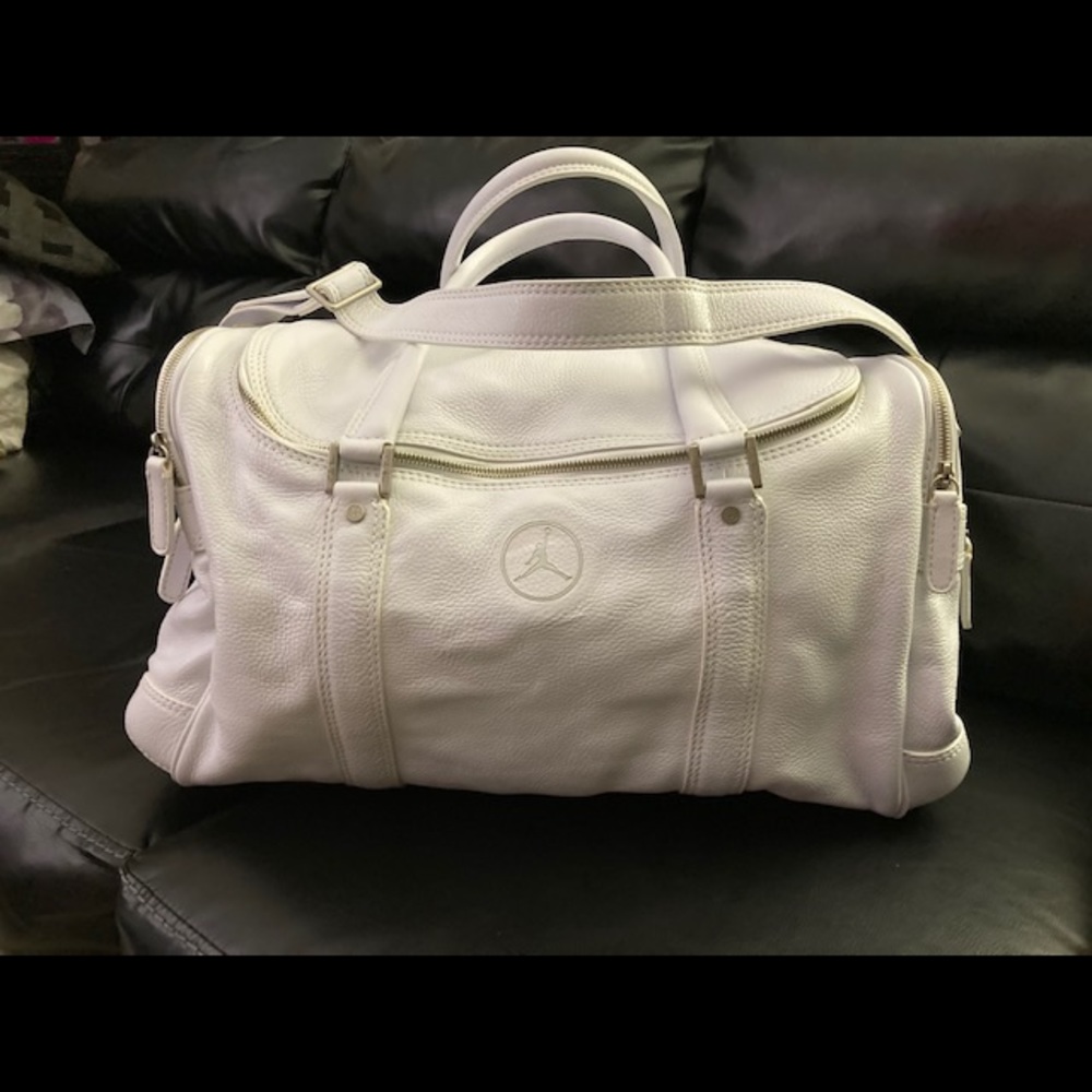 Michael Jordan White Duffle Bag